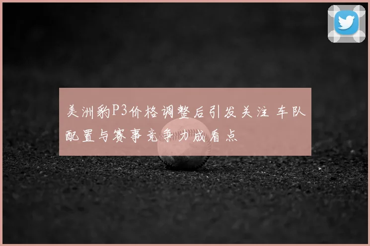 美洲豹P3价格调整后引发关注 车队配置与赛事竞争力成看点